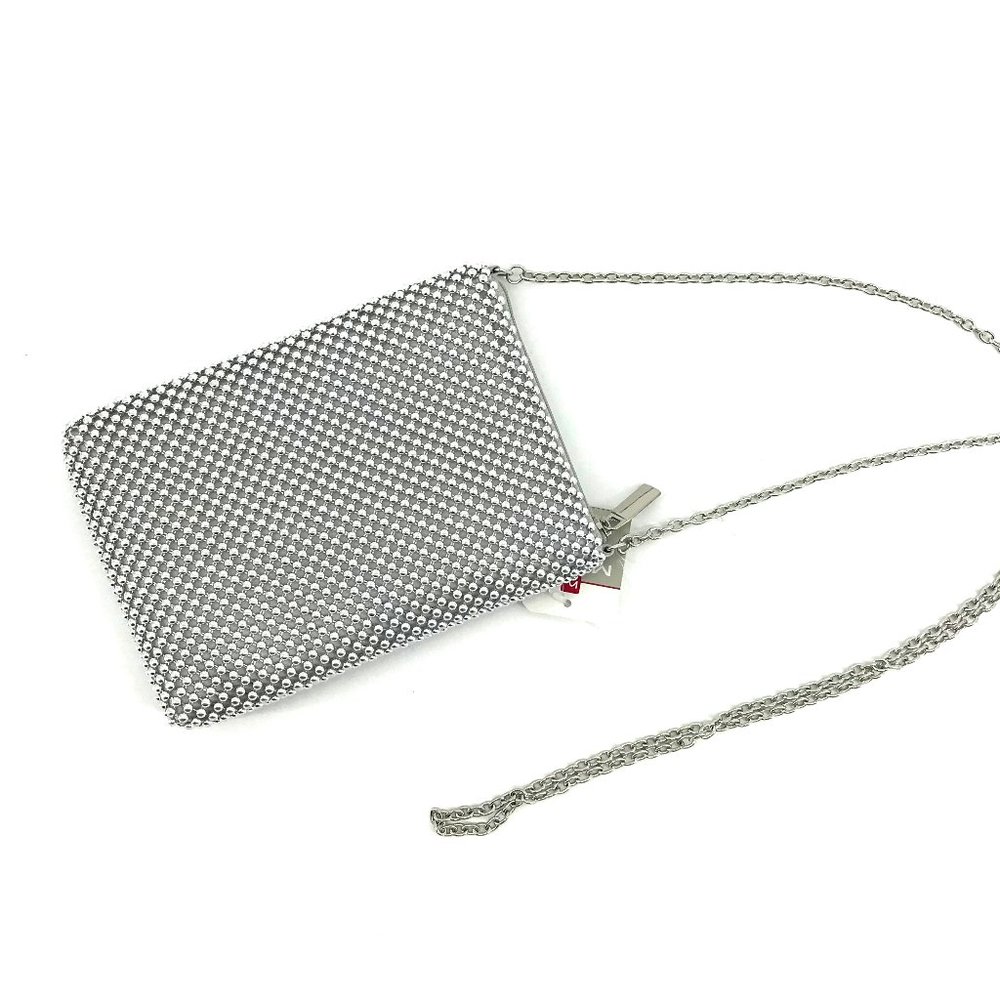 MUNDI Sparkle Mesh Ball Clutch Crossbody Bag - Picture 6 of 8